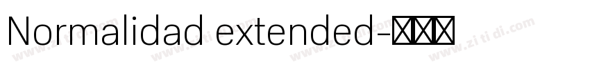 Normalidad extended字体转换